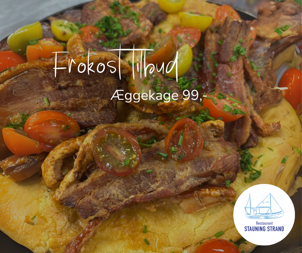 Æggekage frokosttilbud